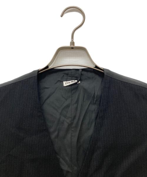 INSCRIRE（アンスクリア）INSCRIRE (アンスクリア) Hybrid Gillet ブラック×インディゴ サイズ:2の古着・服飾アイテム