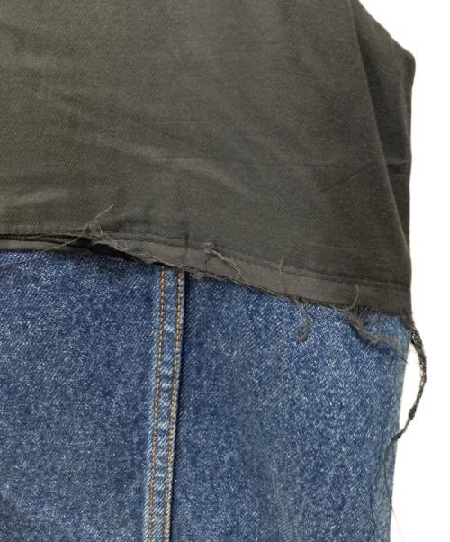 INSCRIRE（アンスクリア）INSCRIRE (アンスクリア) Hybrid Gillet ブラック×インディゴ サイズ:2の古着・服飾アイテム