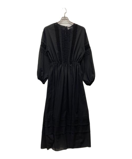 1er Arrondissement（プルミエ アロンディスモン）1er Arrondissement (プルミエ アロンディスモン) ボイル×レースワンピース ブラック サイズ:Ｍの古着・服飾アイテム