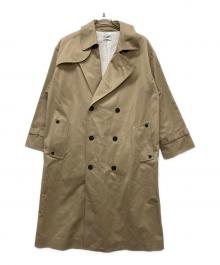 ATON（エイトン）の古着「オーバーサイズトレンチコート」｜ベージュ