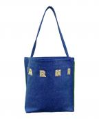 MARNIマルニ）の古着「ライトブルー デニム ホーボーバッグ/SHMP0111Q0P8535」｜ブルー
