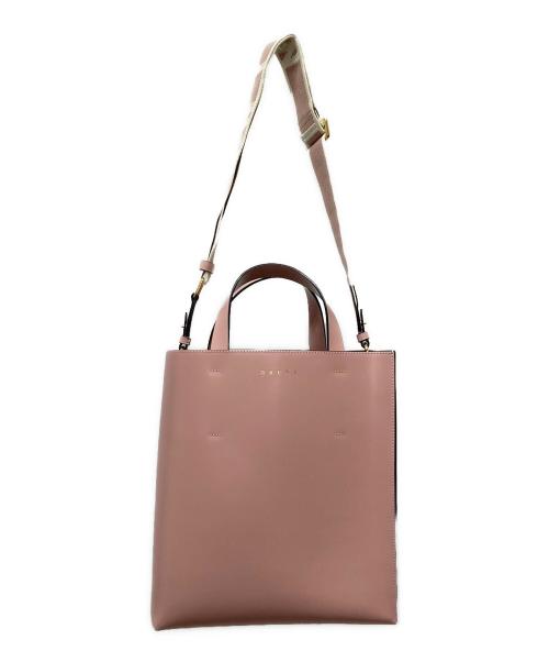 MARNI（マルニ）MARNI (マルニ) MUSEO BAG ピンクの古着・服飾アイテム
