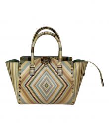 VALENTINO（ヴァレンティノ）の古着「ロックスタッズ2WAYバッグ」｜イエロー