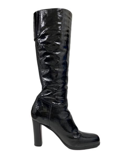 PRADA SPORTS（プラダスポーツ）PRADA SPORTS (プラダスポーツ) enamel heel long boots ブラック サイズ:39 1/2の古着・服飾アイテム