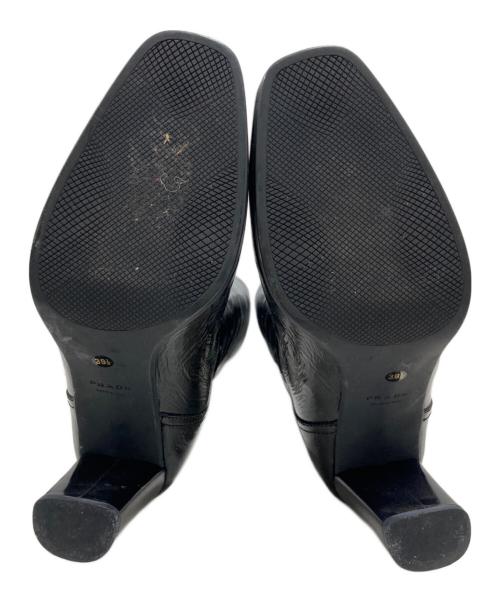 PRADA SPORTS（プラダスポーツ）PRADA SPORTS (プラダスポーツ) enamel heel long boots ブラック サイズ:39 1/2の古着・服飾アイテム