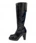 PRADA SPORTS (プラダスポーツ) enamel heel long boots ブラック サイズ:39 1/2：20000円