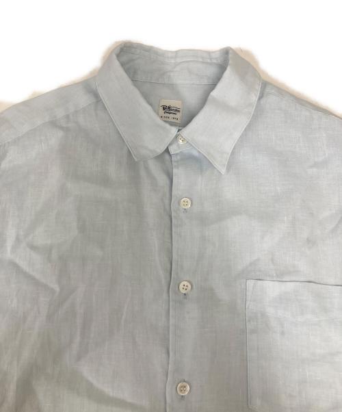 Ron Herman（ロンハーマン）Ron Herman (ロンハーマン) フレンチリネン キャンバスシャツ ブルー サイズ:Ｍの古着・服飾アイテム