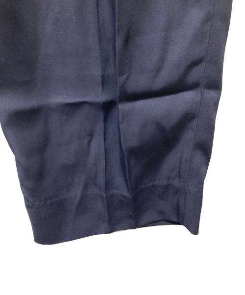 CABAN（キャバン）CABaN (キャバン) レーヨンシルクツイル 2タックワイドテーパードパンツ/25SS ネイビー サイズ:Lの古着・服飾アイテム