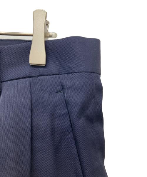 CABAN（キャバン）CABaN (キャバン) レーヨンシルクツイル 2タックワイドテーパードパンツ/25SS ネイビー サイズ:Lの古着・服飾アイテム
