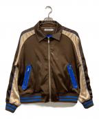 PARANOIDパラノイド）の古着「Satin Rib Jacket」｜ブラウン