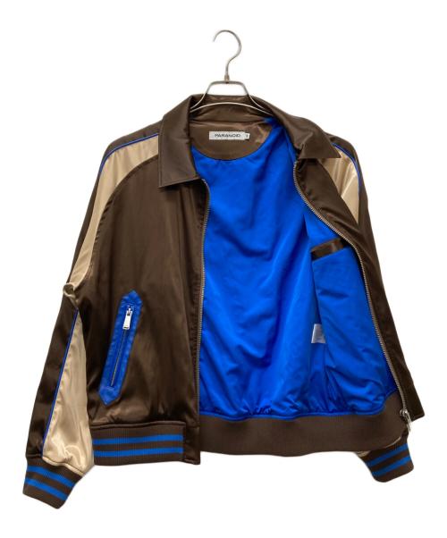 PARANOID（パラノイド）PARANOID (パラノイド) Satin Rib Jacket ブラウン サイズ:Mの古着・服飾アイテム