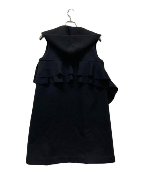 YORI（ヨリ）yori (ヨリ) ポンティングロングジレ ブラック サイズ:FREEの古着・服飾アイテム