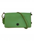 COACHコーチ）の古着「ショルダーポーチ」｜黄緑