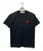 PLAY COMME des GARCONSプレイコムデギャルソン）の古着「刺繍ロゴTシャツ」｜ブラック
