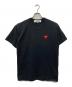 PLAY COMME des GARCONS（プレイコムデギャルソン）の古着「刺繍ロゴTシャツ」｜ブラック