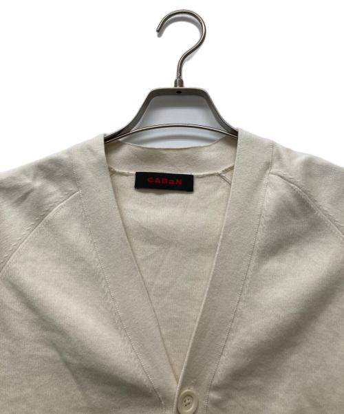 CABAN（キャバン）CABaN (キャバン) コットンカシミヤカーディガン ホワイト サイズ:Mの古着・服飾アイテム