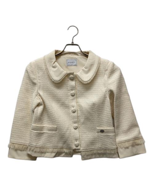 FOXEY（フォクシー）FOXEY (フォクシー) ツイードジャケット アイボリー サイズ:38の古着・服飾アイテム
