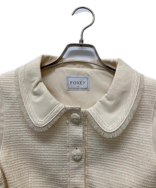 FOXEY（フォクシー）FOXEY (フォクシー) ツイードジャケット アイボリー サイズ:38の古着・服飾アイテム