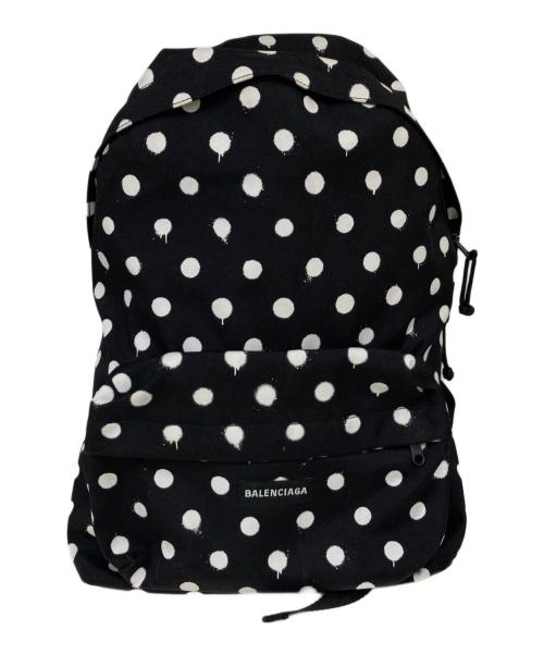 BALENCIAGA（バレンシアガ）BALENCIAGA (バレンシアガ) ポルカドットバックパック ブラックの古着・服飾アイテム