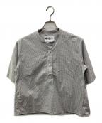 MHLエムエイチエル）の古着「COTTON GRAPH CHECK シャツ」｜グレー