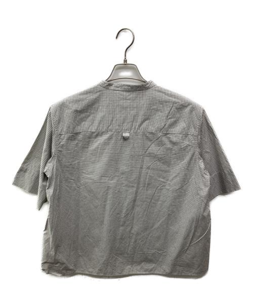 MHL（エムエイチエル）MHL (エムエイチエル) COTTON GRAPH CHECK シャツ グレー サイズ:Sの古着・服飾アイテム