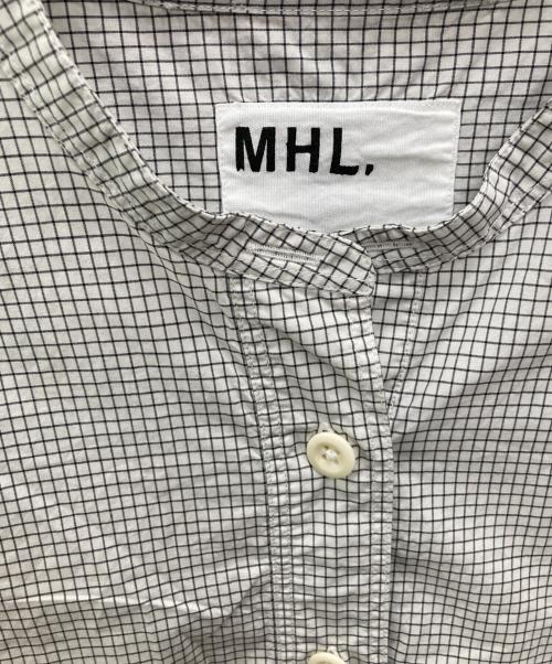MHL（エムエイチエル）MHL (エムエイチエル) COTTON GRAPH CHECK シャツ グレー サイズ:Sの古着・服飾アイテム