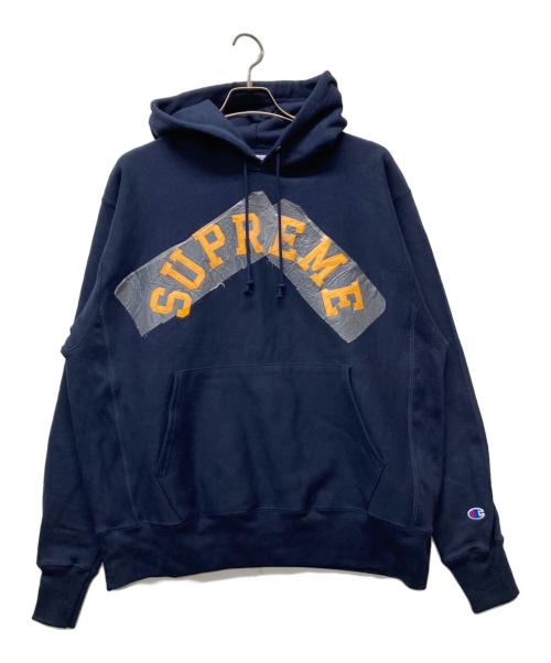 SUPREME（シュプリーム）Supreme (シュプリーム) Champion (チャンピオン) 25ss  Hooded Sweatshirt ネイビー サイズ:LARGEの古着・服飾アイテム