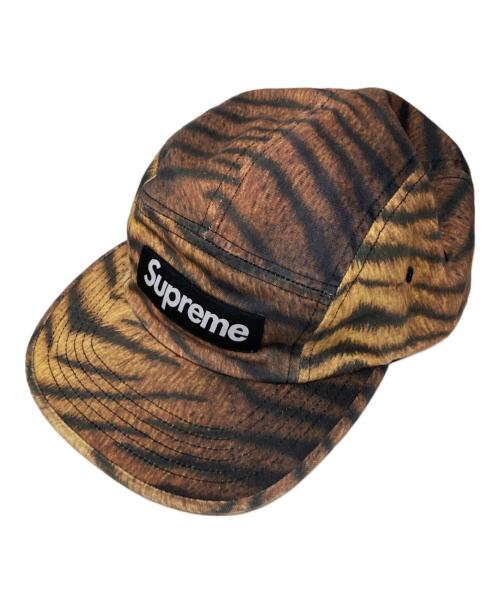 SUPREME（シュプリーム）Supreme (シュプリーム) 25FW Washed Chino Twill Camp Cap Tiger ブラウンの古着・服飾アイテム