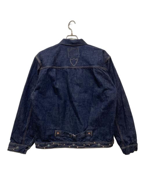 FULLCOUNT（フルカウント）FULLCOUNT (フルカウント) htc (エイチティーシー) Type 1 On Studs by Zip Stevenson HTC/2107 インディゴ サイズ:L42の古着・服飾アイテム