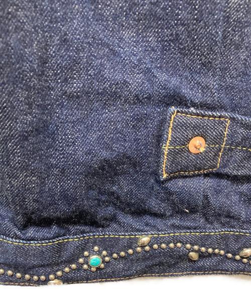 FULLCOUNT（フルカウント）FULLCOUNT (フルカウント) htc (エイチティーシー) Type 1 On Studs by Zip Stevenson HTC/2107 インディゴ サイズ:L42の古着・服飾アイテム