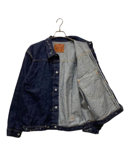 FULLCOUNT（フルカウント）FULLCOUNT (フルカウント) htc (エイチティーシー) Type 1 On Studs by Zip Stevenson HTC/2107 インディゴ サイズ:L42の古着・服飾アイテム