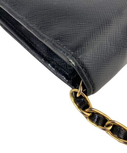 PRADA（プラダ）PRADA (プラダ) チェーンショルダーバッグ ブラックの古着・服飾アイテム