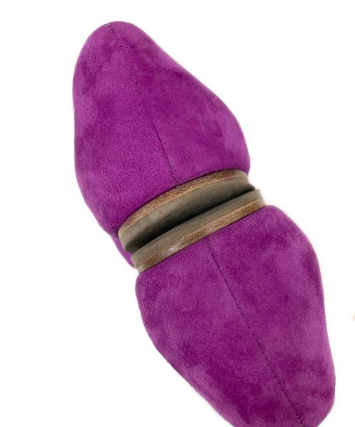 Salvatore Ferragamo（サルヴァトーレ フェラガモ）Salvatore Ferragamo (サルヴァトーレ フェラガモ) スウェードヴァラリボンフラットパンプス パープル サイズ:7Cの古着・服飾アイテム