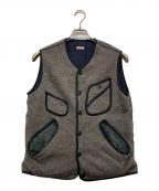 KAPITALキャピタル）の古着「ハンティングベスト」｜グレー