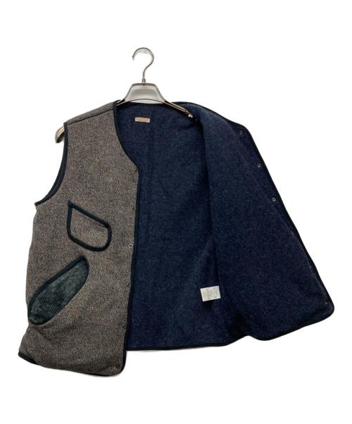 KAPITAL（キャピタル）KAPITAL (キャピタル) ハンティングベスト グレー サイズ:Lの古着・服飾アイテム