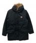 DANTON（ダントン）の古着「フーデッドダウンジャケット」｜ブラック