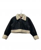 Snidel×ALPHAスナイデル×アルファ）の古着「B-3 ショートジャケット」｜ブラック