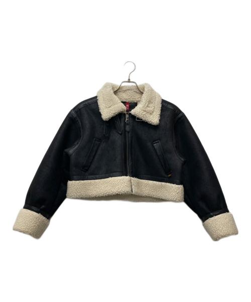 Snidel（スナイデル）Snidel (スナイデル) ALPHA (アルファ) B-3 ショートジャケット ブラック サイズ:Ｓの古着・服飾アイテム