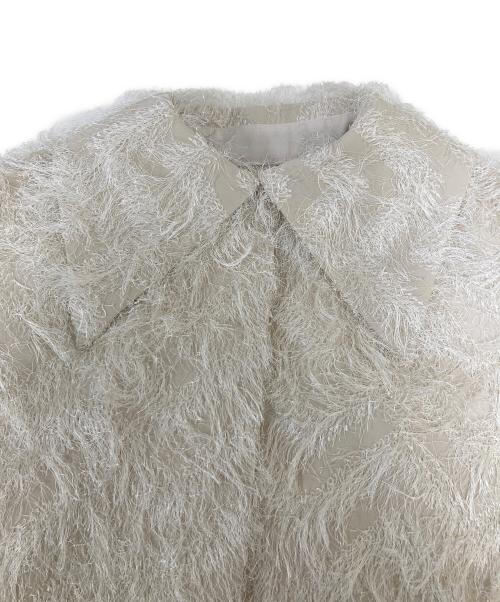 cygne（シーニュ）cygne (シーニュ) ボンディングフリンジ ジャケット ベージュ サイズ:１の古着・服飾アイテム