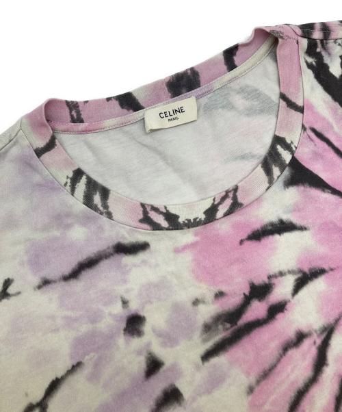 CELINE（セリーヌ）CELINE (セリーヌ) タイダイ柄tシャツ/2X59G649V ピンク サイズ:Mの古着・服飾アイテム