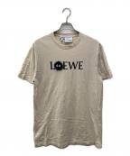 LOEWE×スタジオジブリロエベ×スタジオジブリ）の古着「まっくろくろすけ ロゴ Tシャツ/h848341x01」｜ベージュ