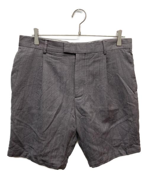 LOUIS VUITTON（ルイ ヴィトン）LOUIS VUITTON (ルイ ヴィトン) ヘリンボーンショートパンツ ブラウン サイズ:42の古着・服飾アイテム
