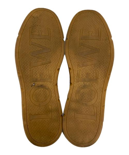 LOEWE（ロエベ）LOEWE (ロエベ) アナグラムレザースニーカー グレー サイズ:42の古着・服飾アイテム