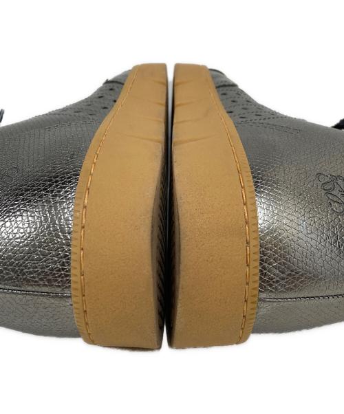 LOEWE（ロエベ）LOEWE (ロエベ) アナグラムレザースニーカー グレー サイズ:42の古着・服飾アイテム