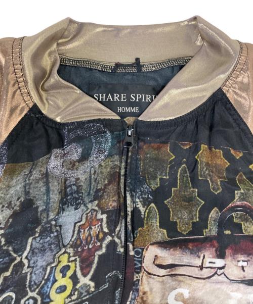 SHARE SPIRIT HOMME（シェアースピリットオム）SHARE SPIRIT HOMME (シェアースピリットオム) スカジャン ブラウン サイズ:44の古着・服飾アイテム