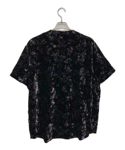 SUPREME（シュプリーム）Supreme (シュプリーム) Floral Velour Baseball Jersey ブラック サイズ:Ｌの古着・服飾アイテム