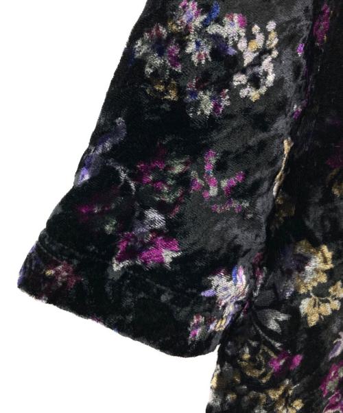 SUPREME（シュプリーム）Supreme (シュプリーム) Floral Velour Baseball Jersey ブラック サイズ:Ｌの古着・服飾アイテム
