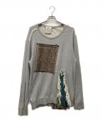 Maison MIHARA YASUHIROメゾン ミハラ ヤスヒロ）の古着「ダメージジャガード加工スウェット」｜グレー