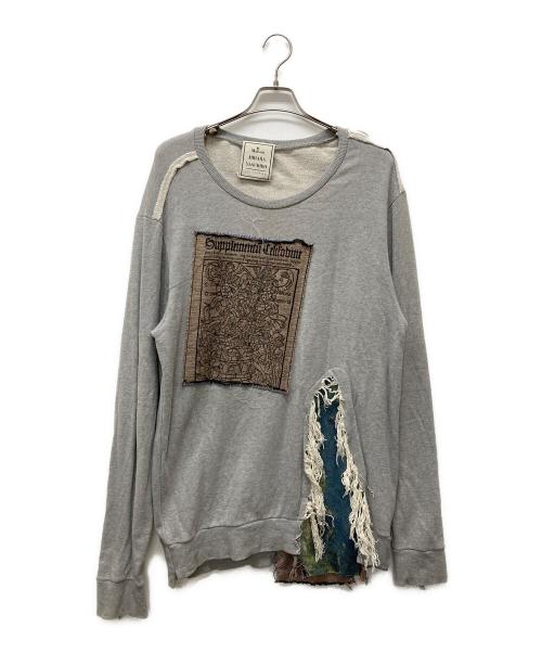 Maison MIHARA YASUHIRO（メゾン ミハラ ヤスヒロ）Maison MIHARA YASUHIRO (メゾン ミハラ ヤスヒロ) ダメージジャガード加工スウェット グレー サイズ:50の古着・服飾アイテム