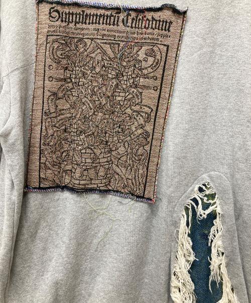 Maison MIHARA YASUHIRO（メゾン ミハラ ヤスヒロ）Maison MIHARA YASUHIRO (メゾン ミハラ ヤスヒロ) ダメージジャガード加工スウェット グレー サイズ:50の古着・服飾アイテム